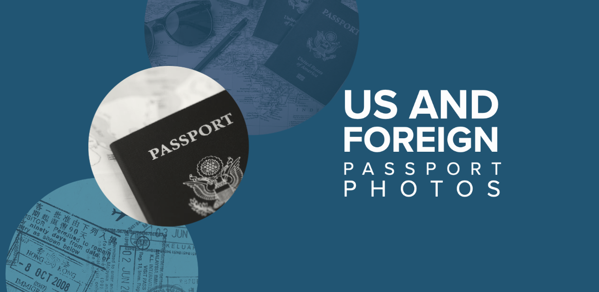 Photos of passports and passport stamps