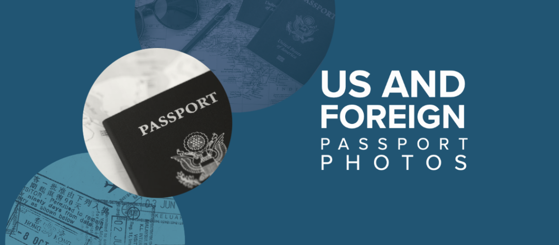 Photos of passports and passport stamps